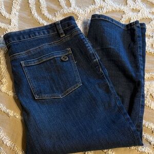 Michael Kors Dark Blue Denim Capris